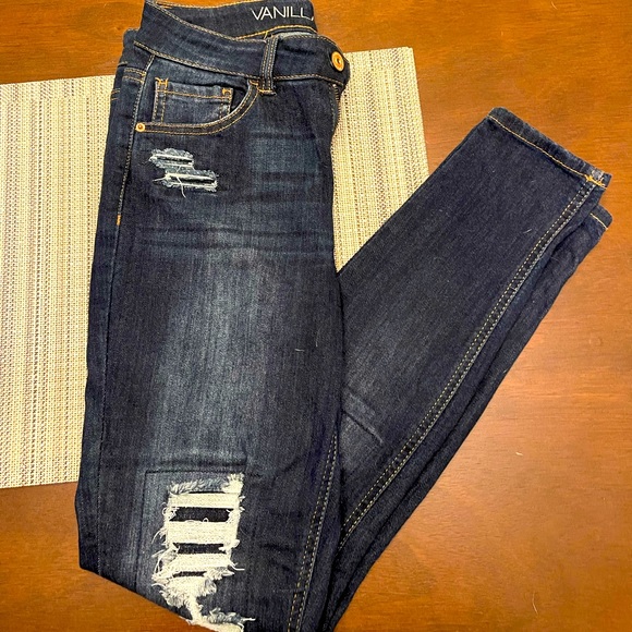 Vanilla Star Denim - ⭐️ Vanilla Star ⭐️ Distressed Jeans Dark wash